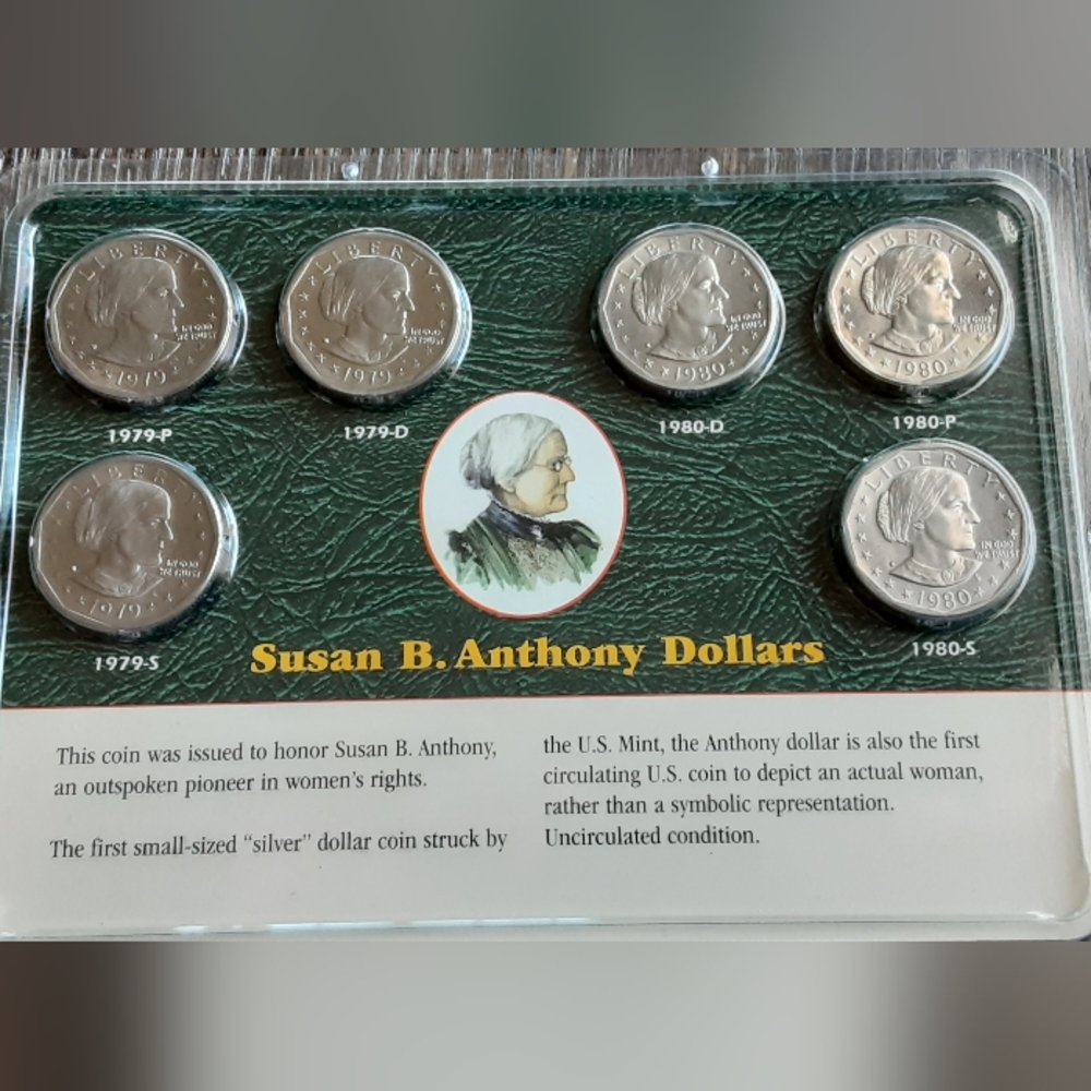 Susan B. Anthony 6Pc Set 1979 & 1980 P,D,S Uncirculated package error